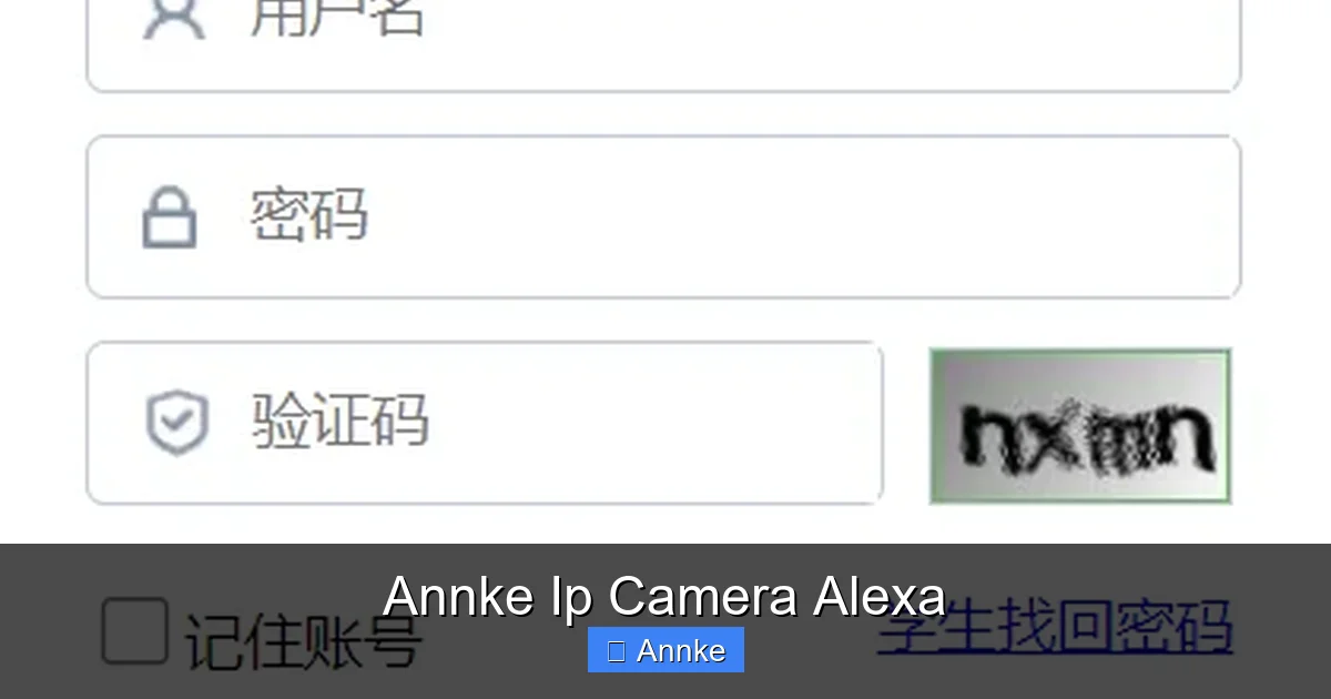 Annke Ip Camera Alexa