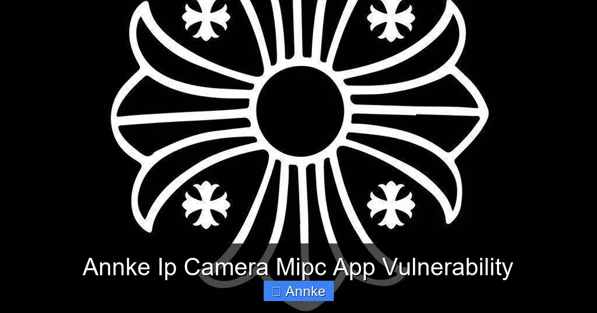Annke Ip Camera Mipc App Vulnerability