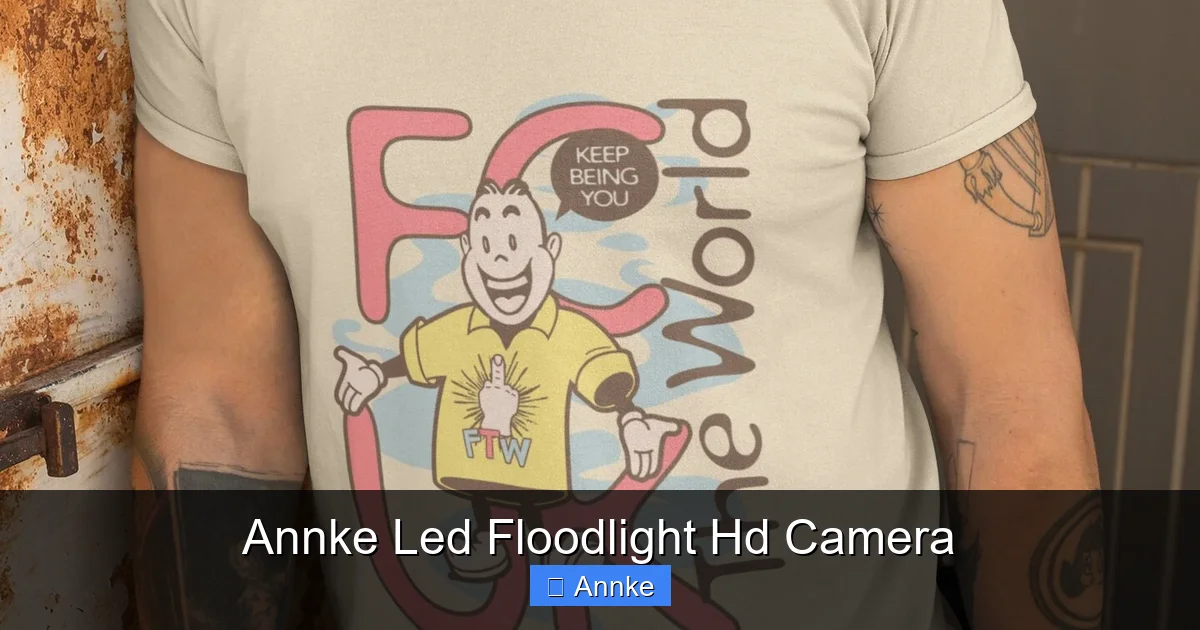 Annke Led Floodlight Hd Camera