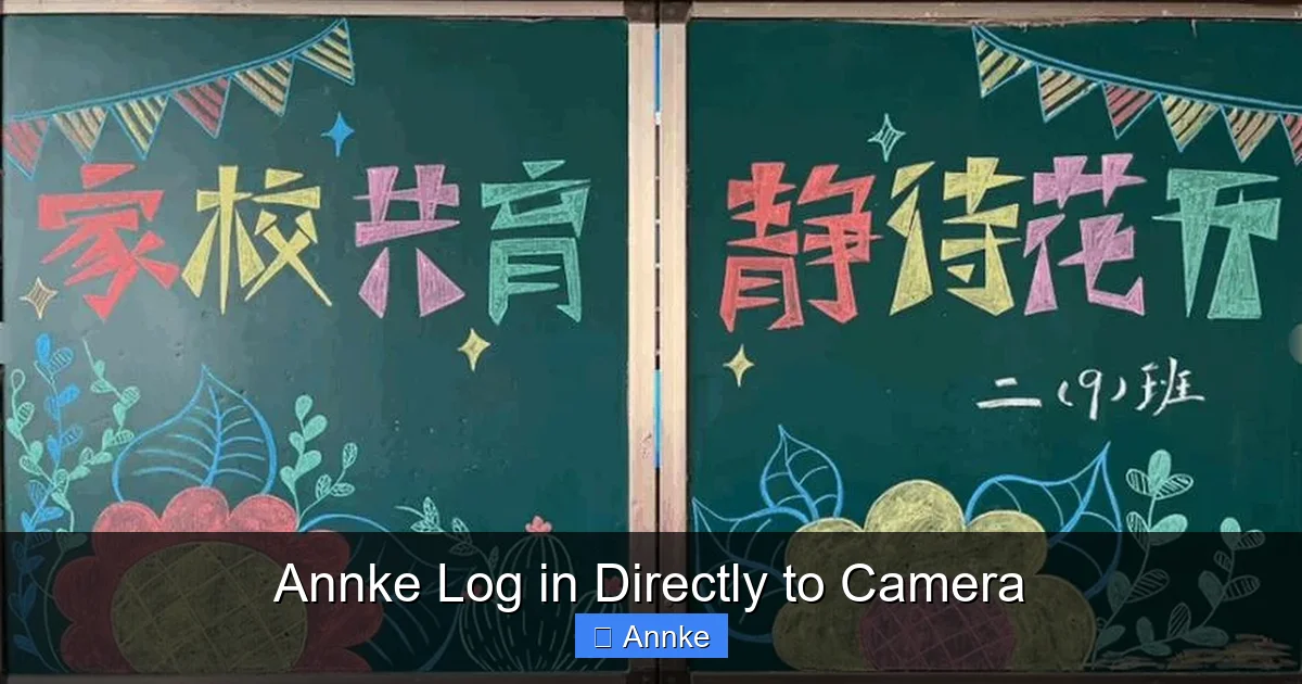 Annke Log in Directly to Camera
