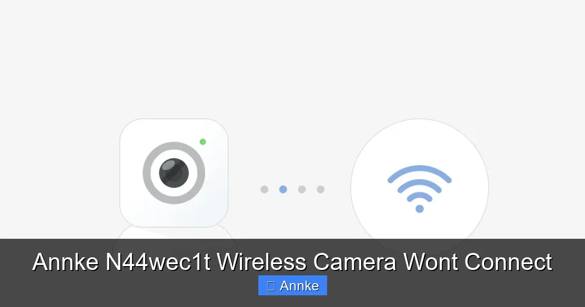 Annke N44wec1t Wireless Camera Wont Connect