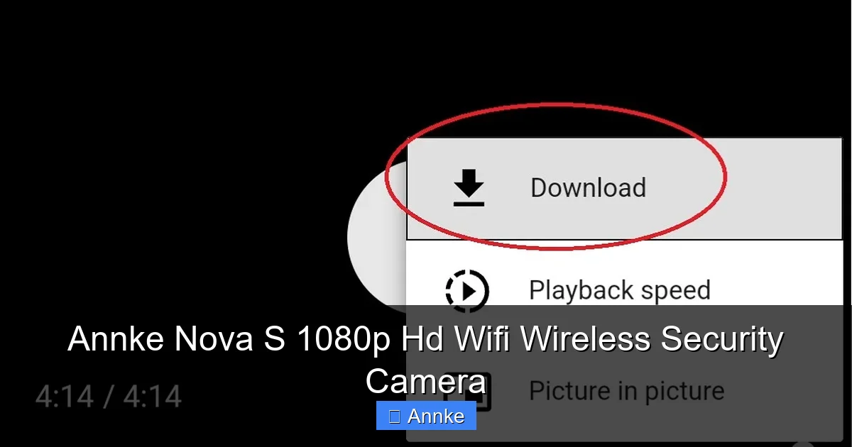 Annke Nova S 1080p Hd Wifi Wireless Security Camera