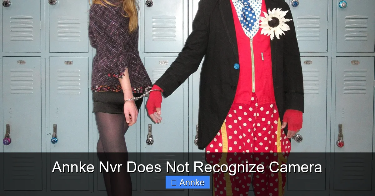 Annke Nvr Does Not Recognize Camera