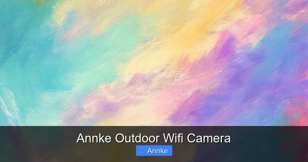 Annke Outdoor Wifi Camera