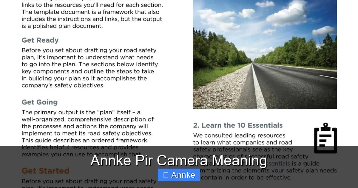 Annke Pir Camera Meaning