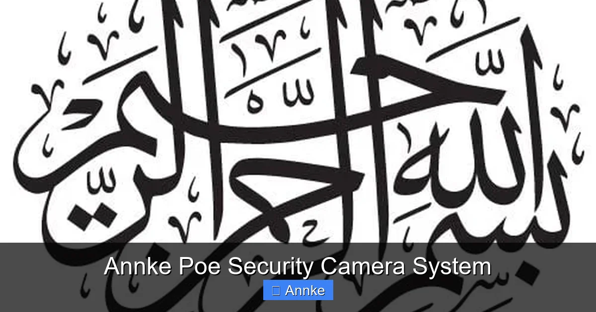 Annke Poe Security Camera System