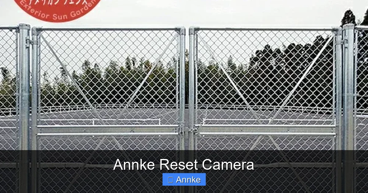Annke Reset Camera