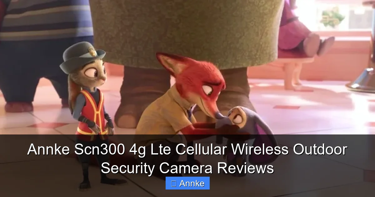Annke Scn300 4g Lte Cellular Wireless Outdoor Security Camera Reviews