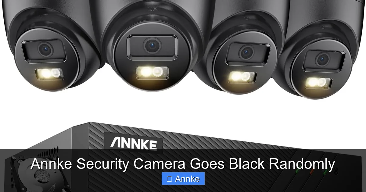 Annke Security Camera Goes Black Randomly