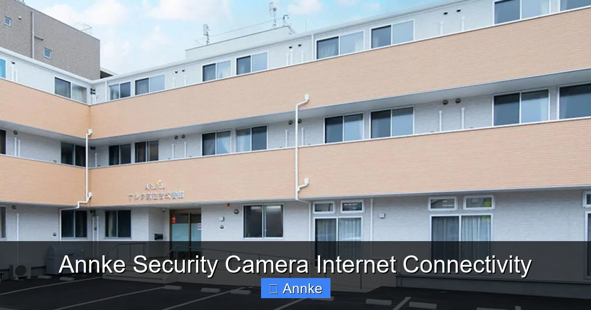 Annke Security Camera Internet Connectivity