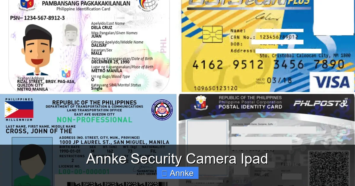 Annke Security Camera Ipad