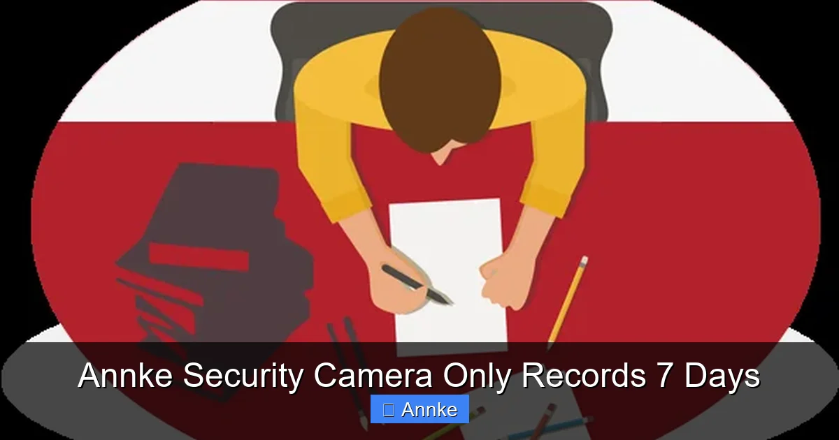 Annke Security Camera Only Records 7 Days