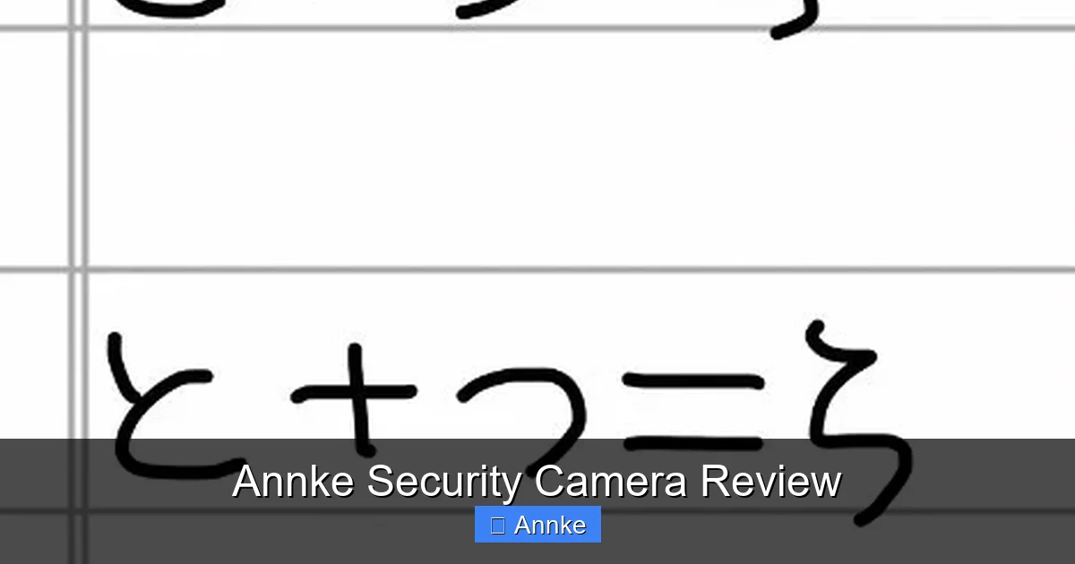 Annke Security Camera Review