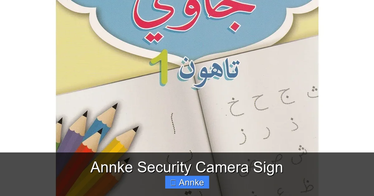 Annke Security Camera Sign