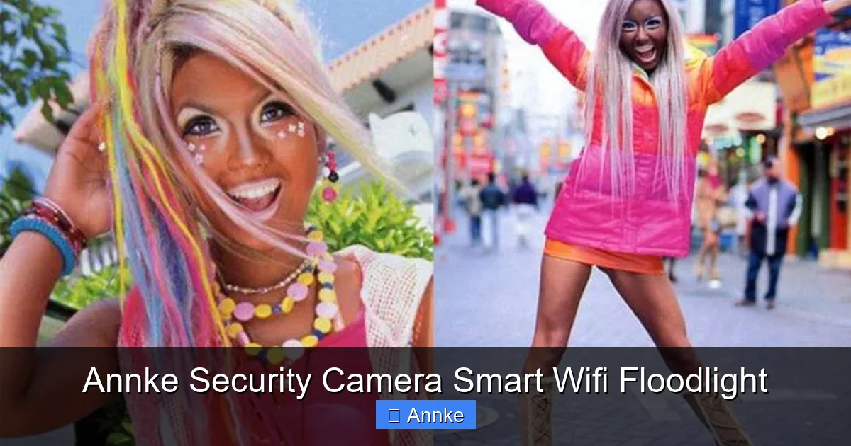 Annke Security Camera Smart Wifi Floodlight