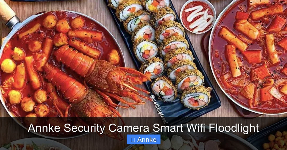 Annke Security Camera Smart Wifi Floodlight