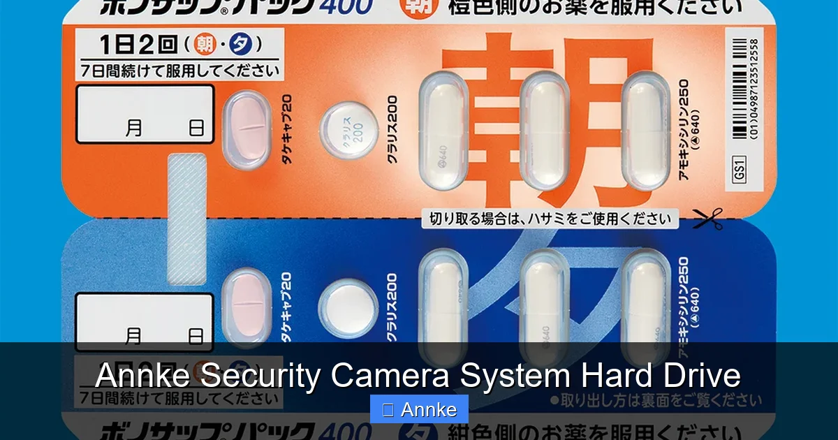 Annke Security Camera System Hard Drive