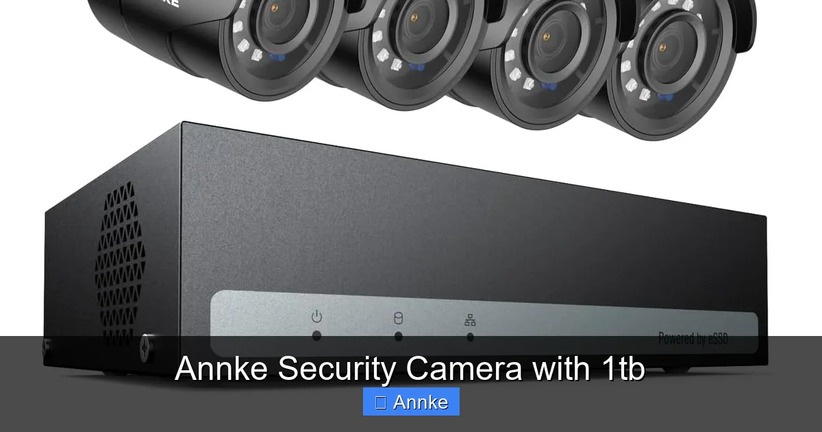 Annke Security Camera with 1tb
