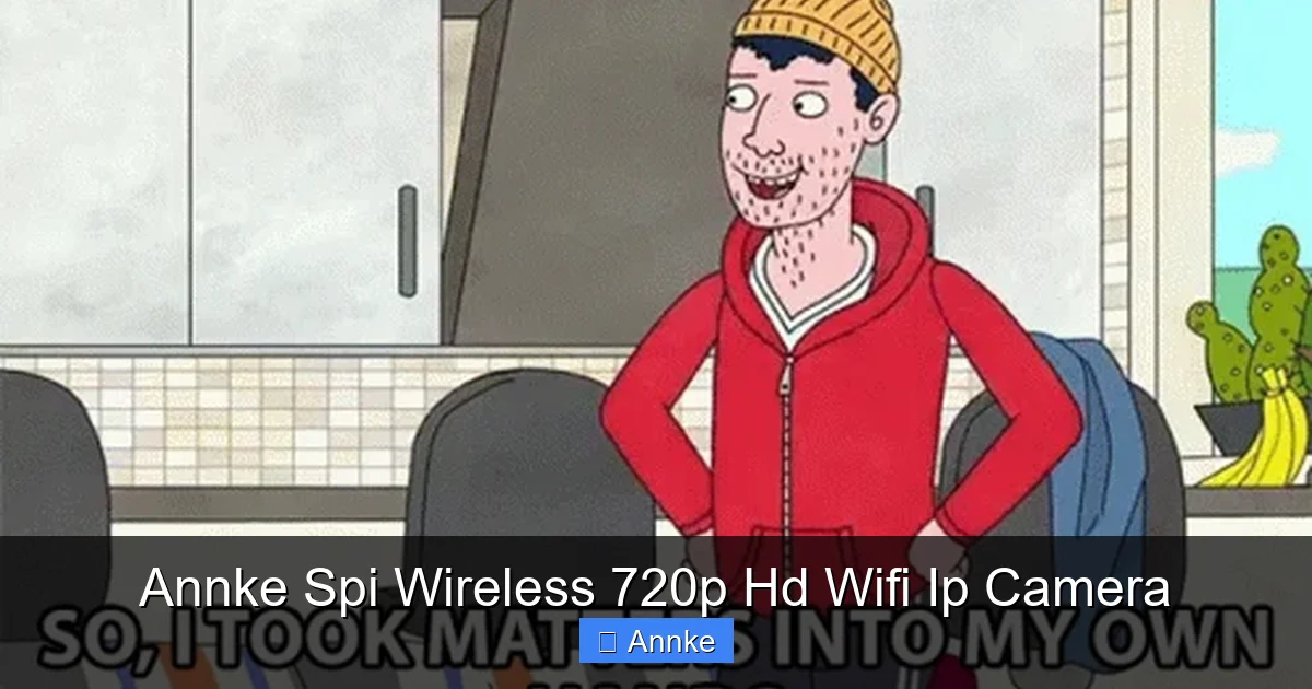 Annke Spi Wireless 720p Hd Wifi Ip Camera