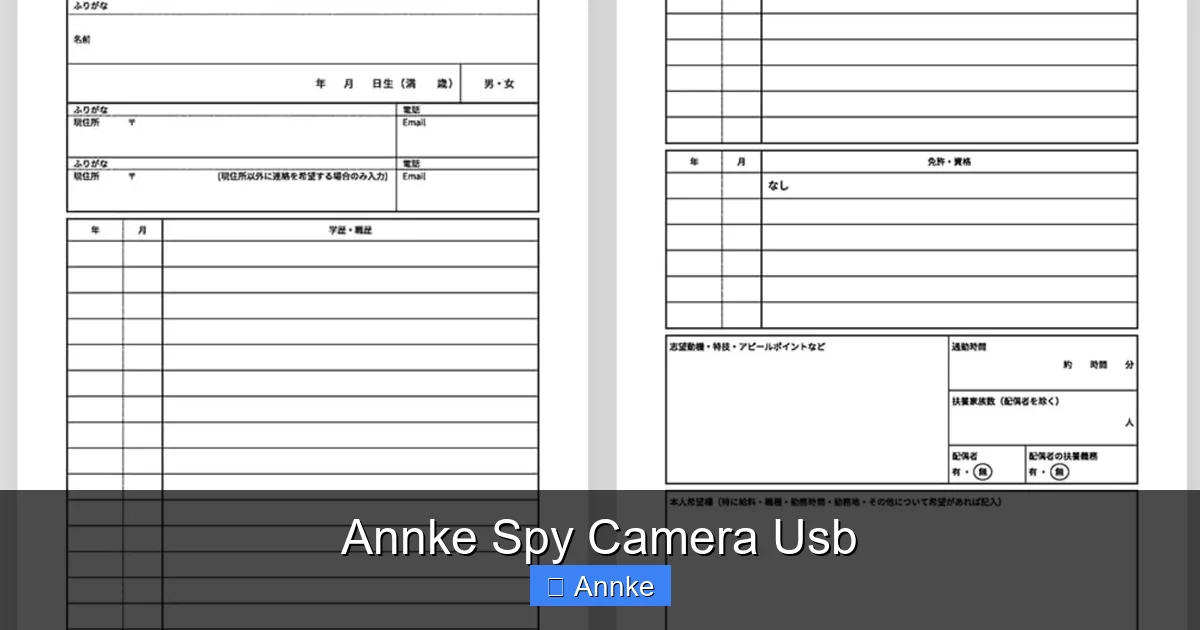 Annke Spy Camera Usb