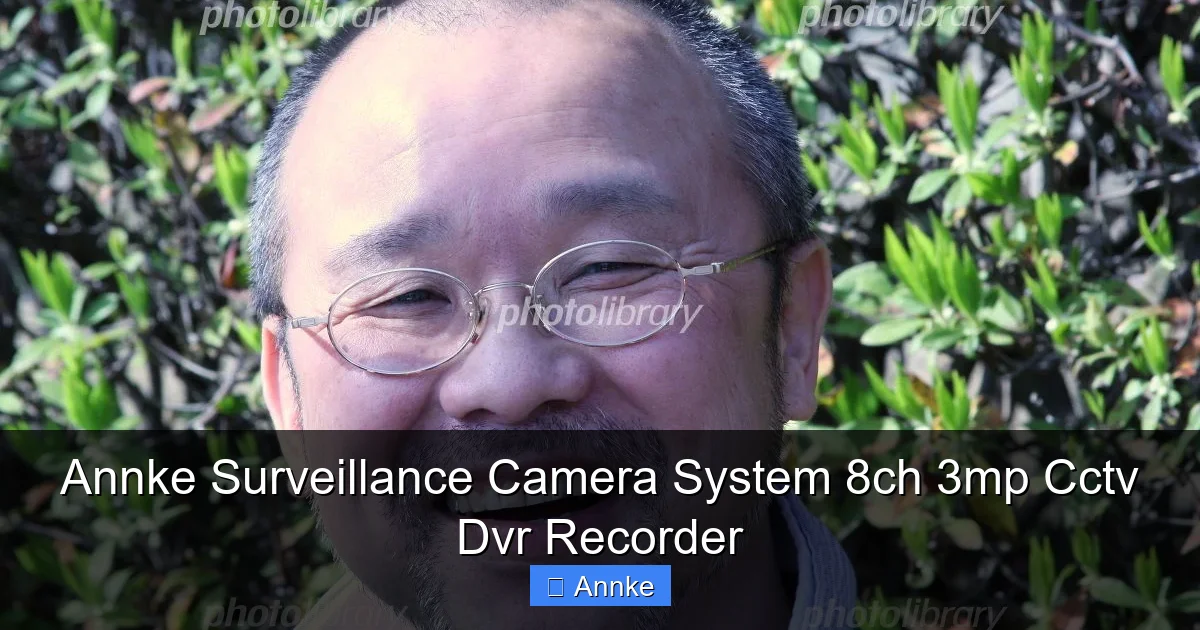Annke Surveillance Camera System 8ch 3mp Cctv Dvr Recorder