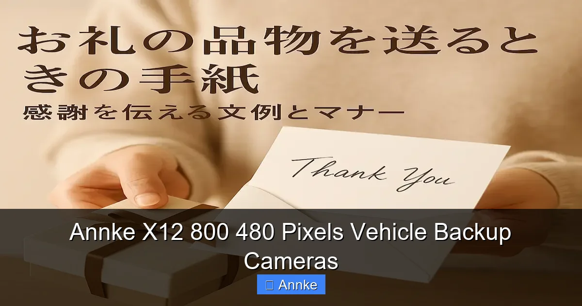 Annke X12 800 480 Pixels Vehicle Backup Cameras