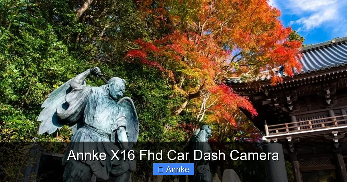 Annke X16 Fhd Car Dash Camera