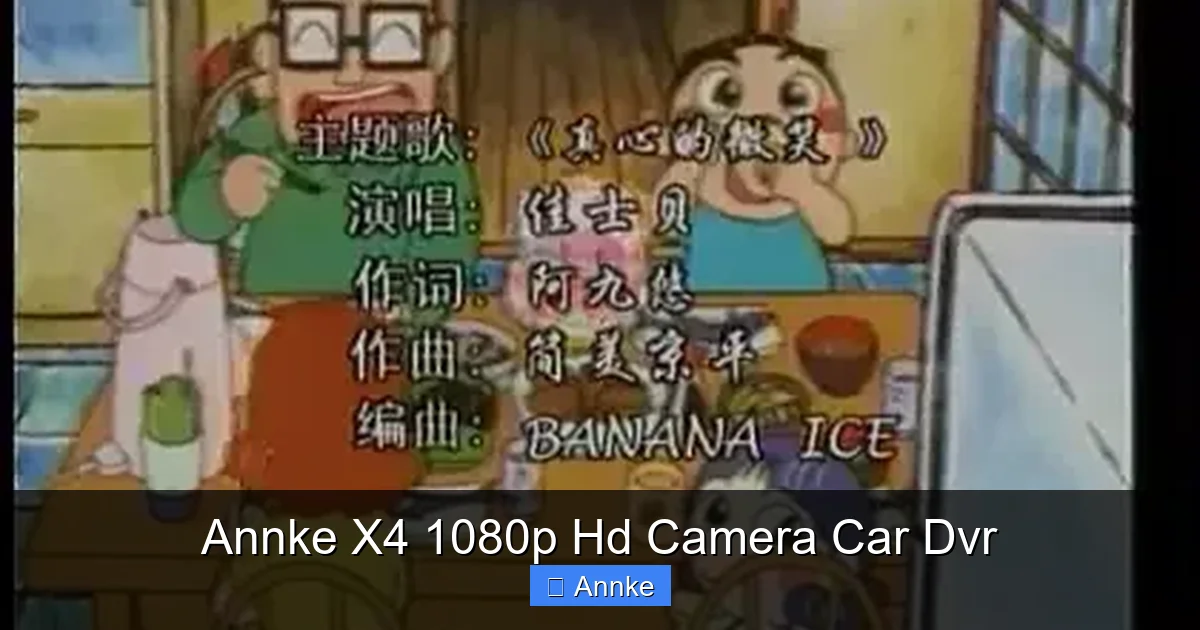 Annke X4 1080p Hd Camera Car Dvr