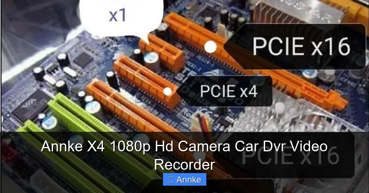 Annke X4 1080p Hd Camera Car Dvr Video Recorder