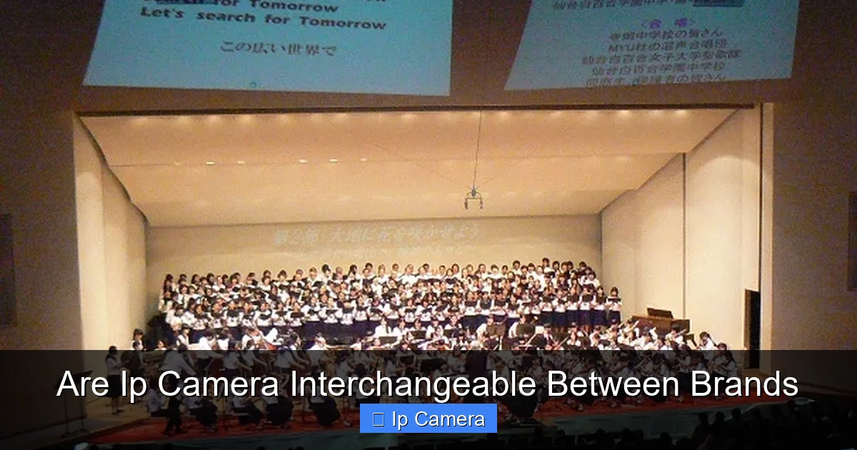 Are Ip Camera Interchangeable Between Brands