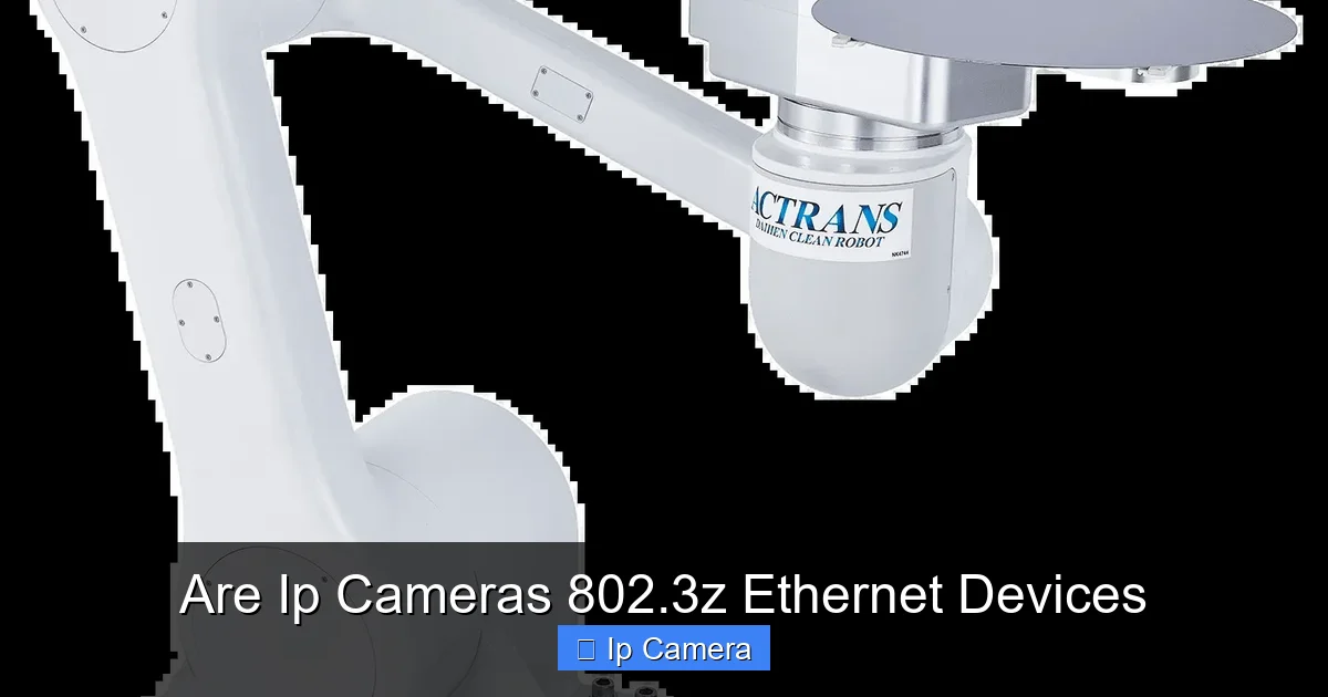 Are Ip Cameras 802.3z Ethernet Devices