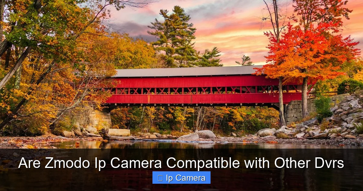 Are Zmodo Ip Camera Compatible with Other Dvrs