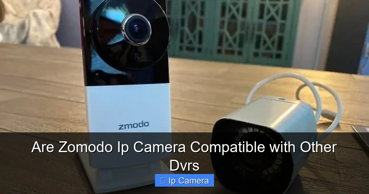 Are Zomodo Ip Camera Compatible with Other Dvrs