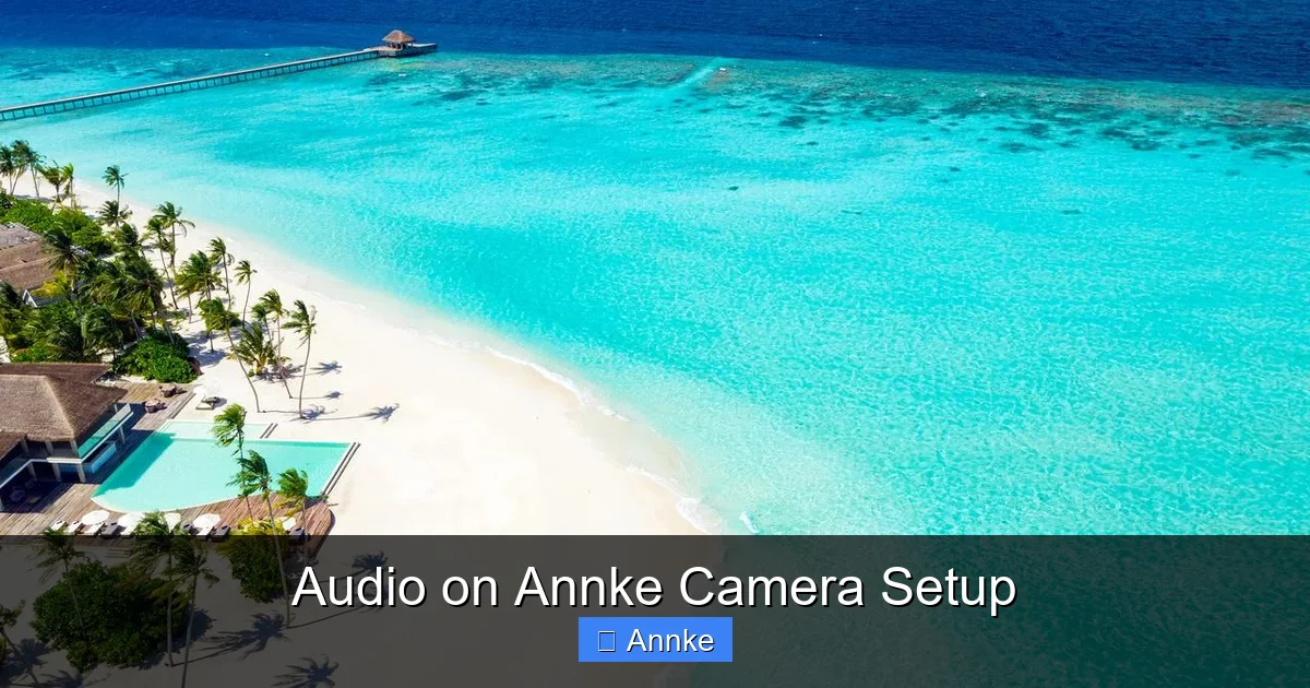Audio on Annke Camera Setup