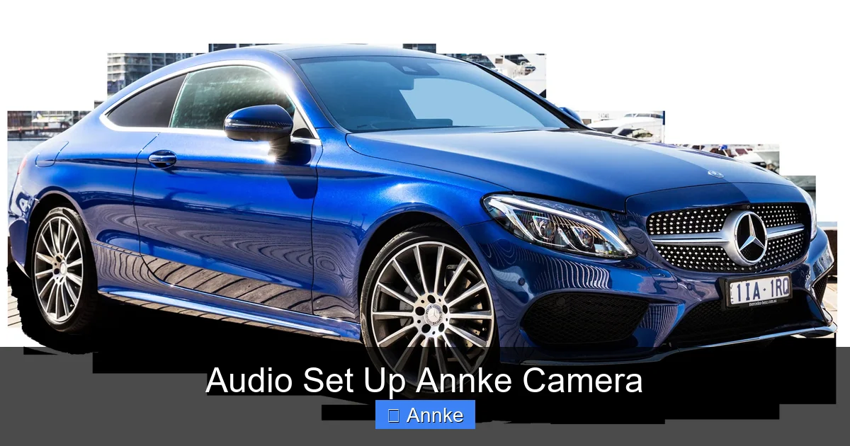 Audio Set Up Annke Camera