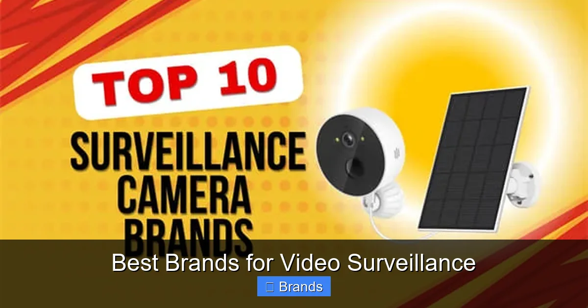 Best Brands for Video Surveillance