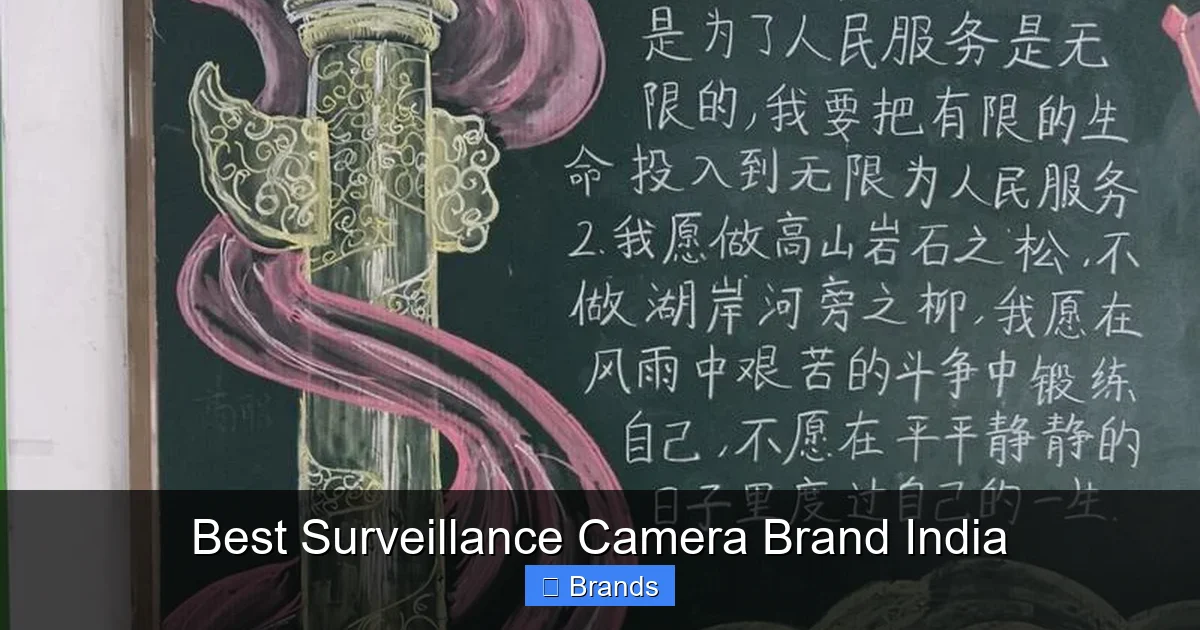 Best Surveillance Camera Brand India