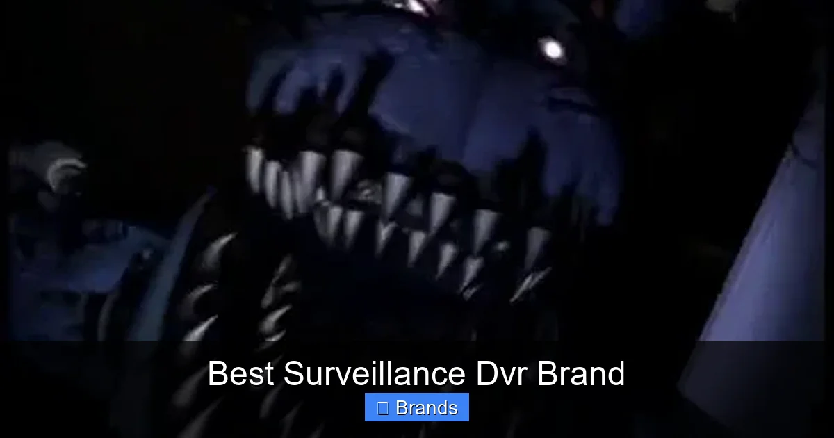 Best Surveillance Dvr Brand