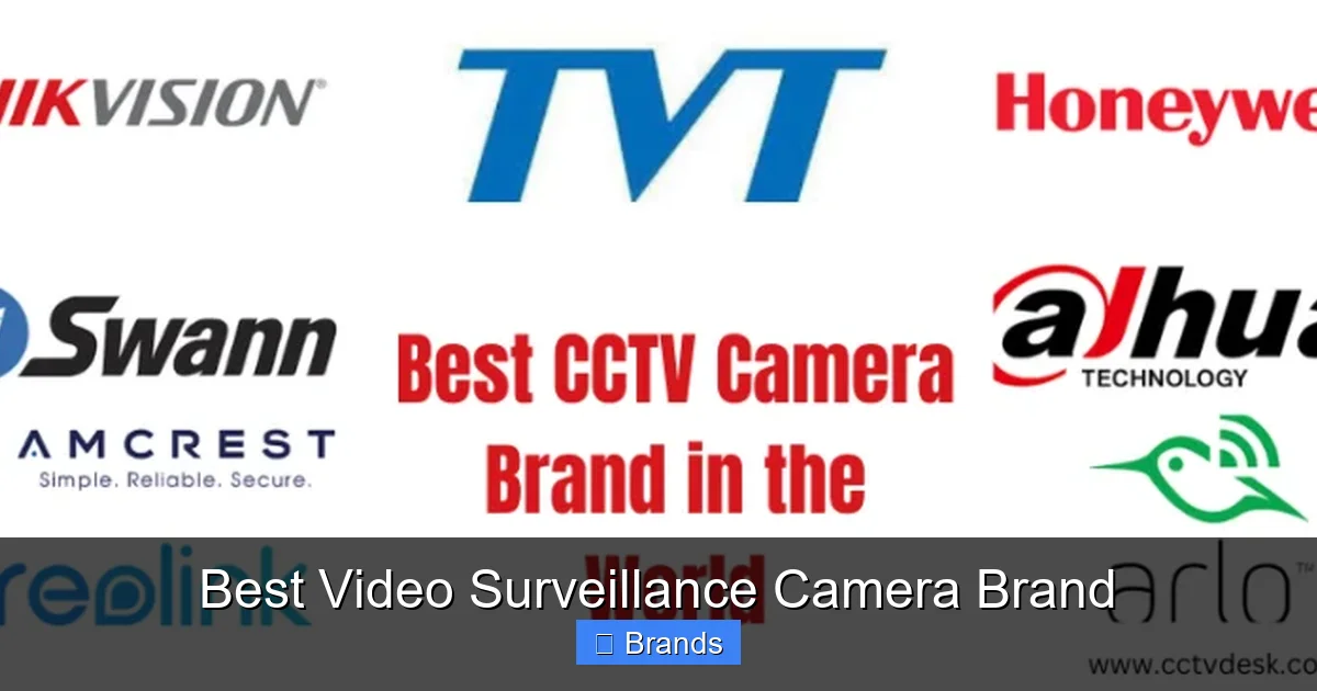 Best Video Surveillance Camera Brand