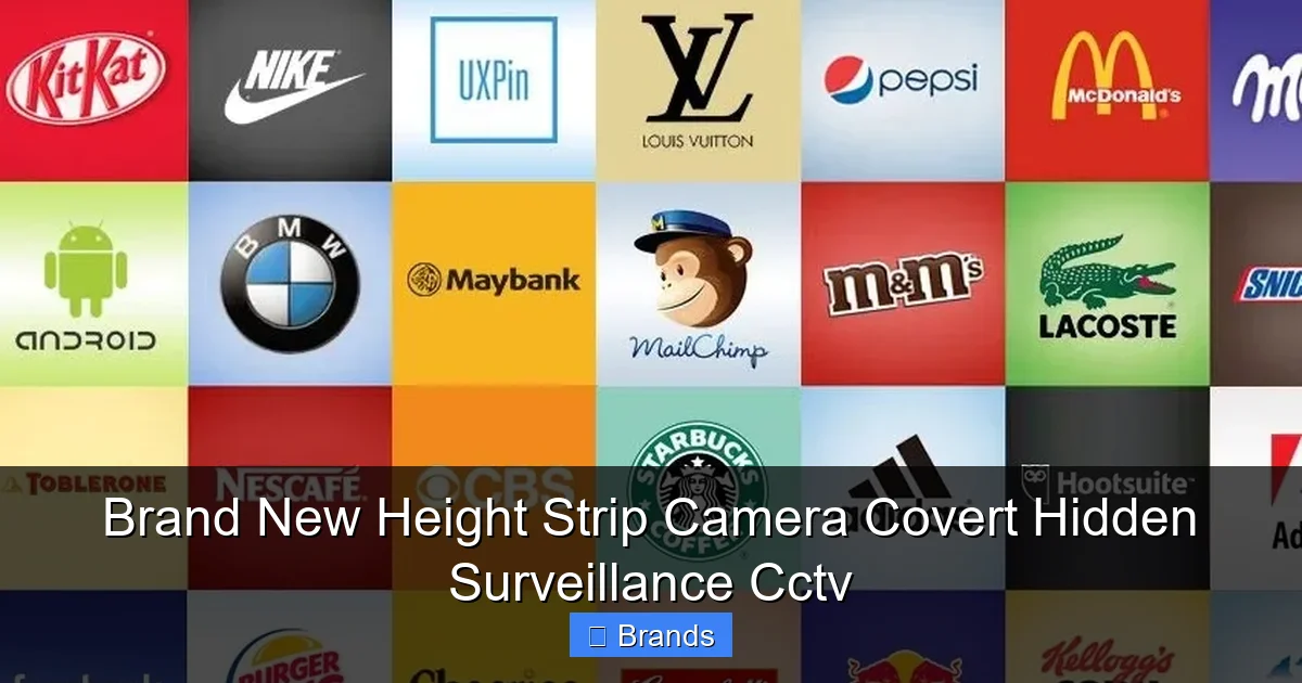 Brand New Height Strip Camera Covert Hidden Surveillance Cctv