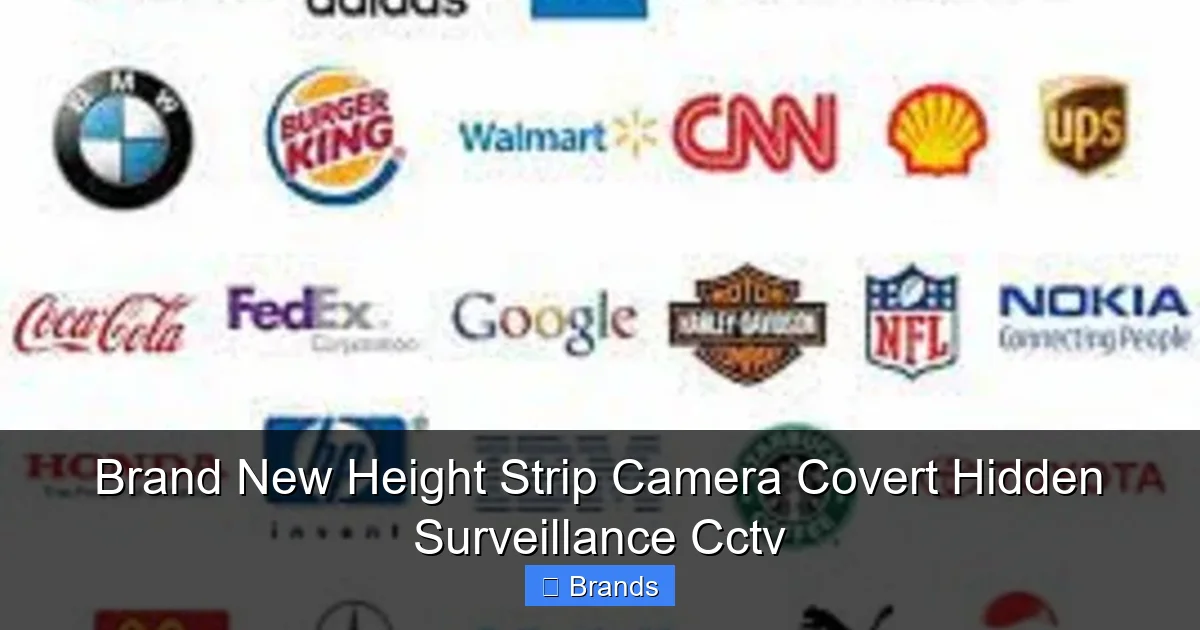 Brand New Height Strip Camera Covert Hidden Surveillance Cctv