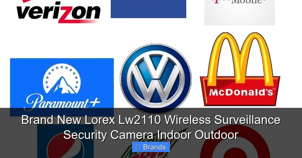 Brand New Lorex Lw2110 Wireless Surveillance Security Camera Indoor Outdoor