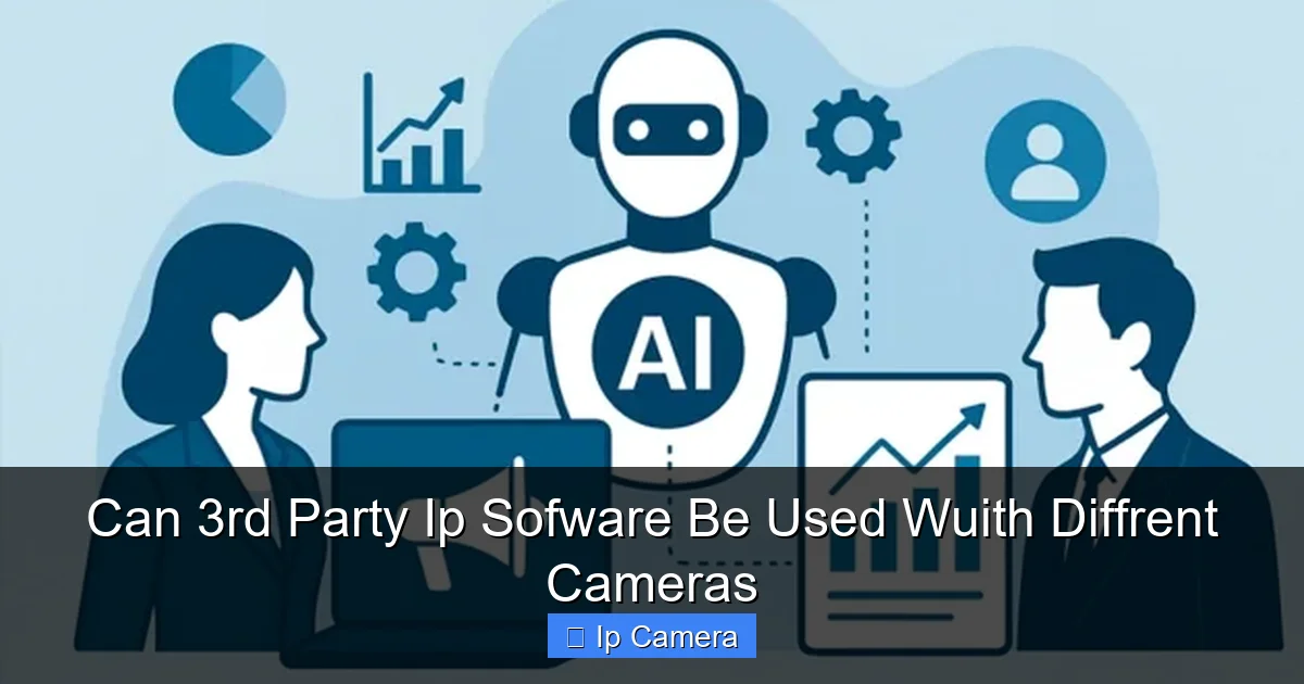 Can 3rd Party Ip Sofware Be Used Wuith Diffrent Cameras