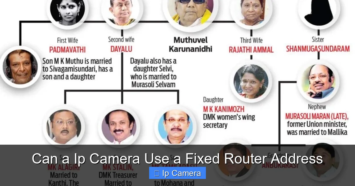Can a Ip Camera Use a Fixed Router Address