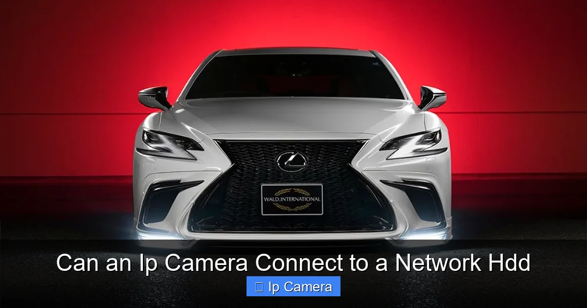 Can an Ip Camera Connect to a Network Hdd