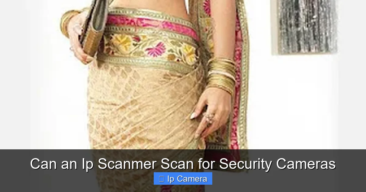 Can an Ip Scanmer Scan for Security Cameras