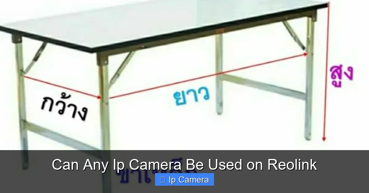 Can Any Ip Camera Be Used on Reolink