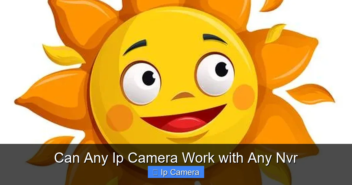Can Any Ip Camera Work with Any Nvr