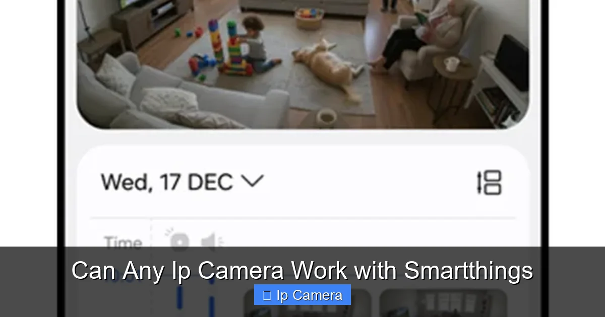 Can Any Ip Camera Work with Smartthings
