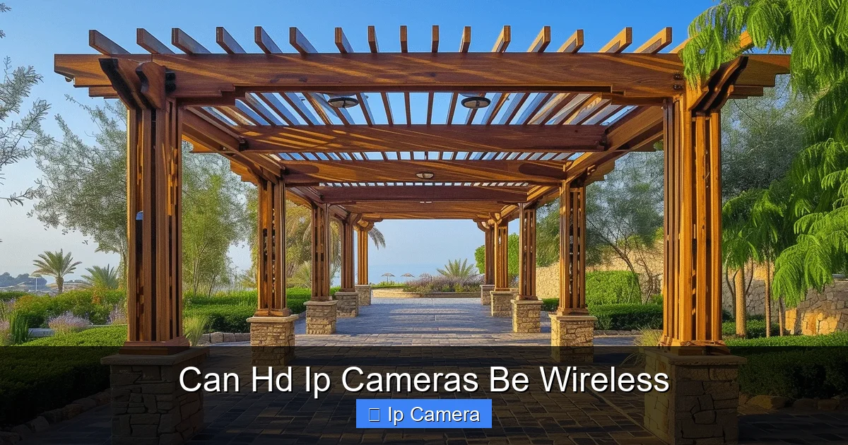 Can Hd Ip Cameras Be Wireless
